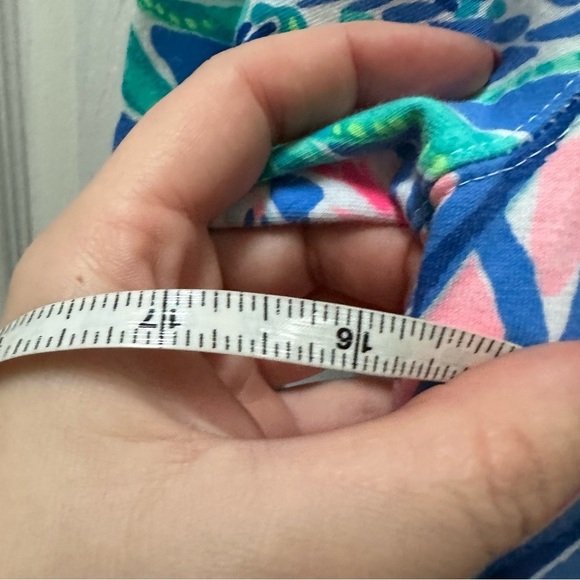 Lilly Pulitzer Popover 1/2 Zip Pullover pink blue white sweatshirt xxs - Picture 4 of 6